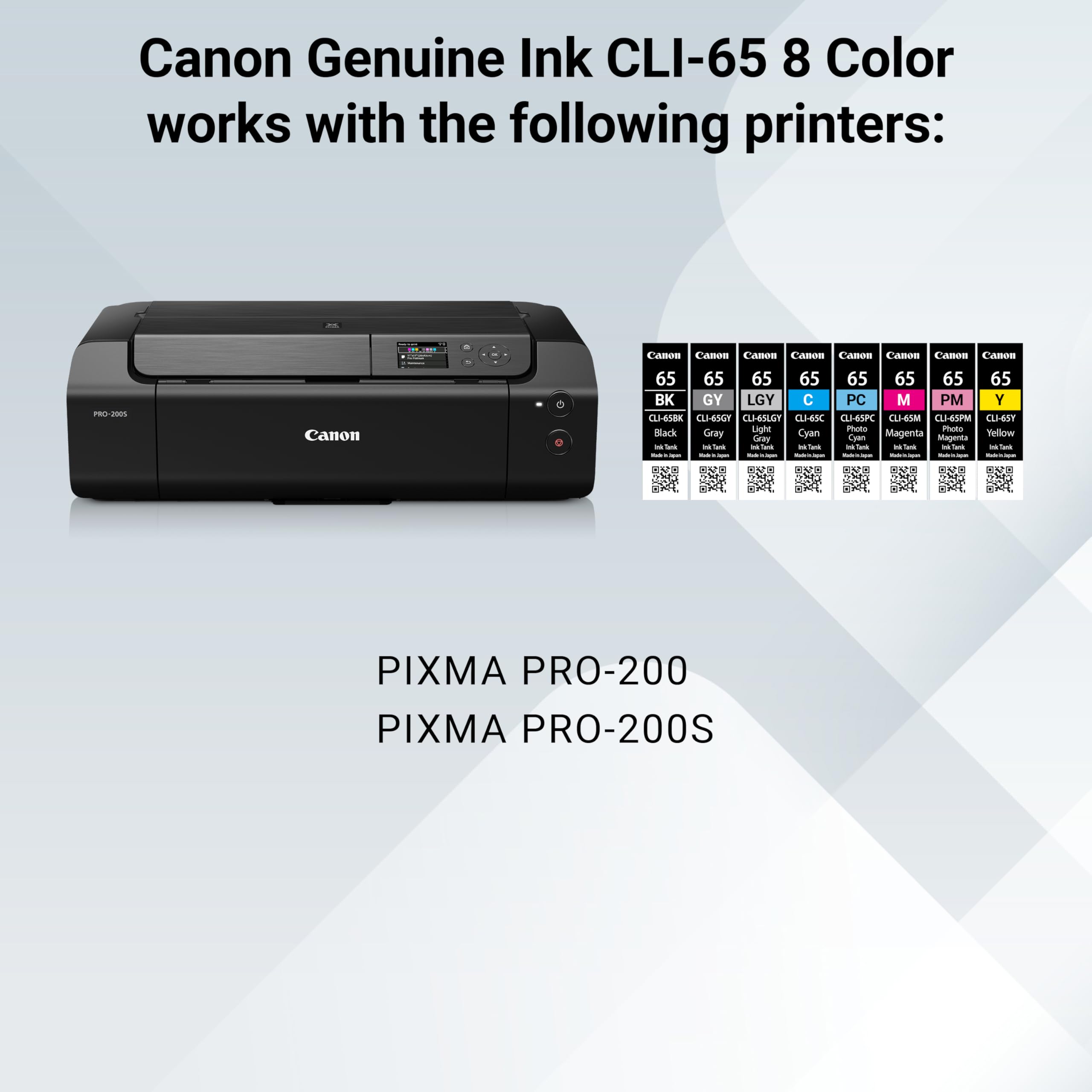 Amazon.com: Canon CLI-65 Genuine Eight Color Pack, Compatible with